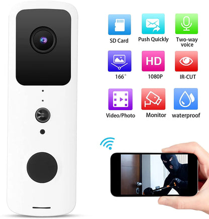 1080P WIFI Video Doorbell Tuya Smart Home Door Bell Wireless Security Camera Doorbell SmartLife APP PIR Motion Detection