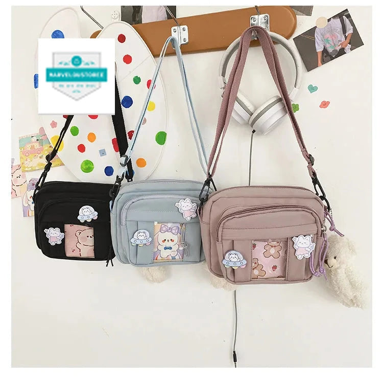 New Kawaii Bag Girls 2024 New JK Transparent Bag Small Crossbody Bag For Women Purses and Handbags Shoulder Bag Itabag Bolso