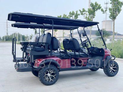 2023 New Tourist Golf Carts Four-Whee 4 Seat 48V 72V Vehicle Street Legal Electric Golf Cart 6 Seater Lithium Battery Golf Car