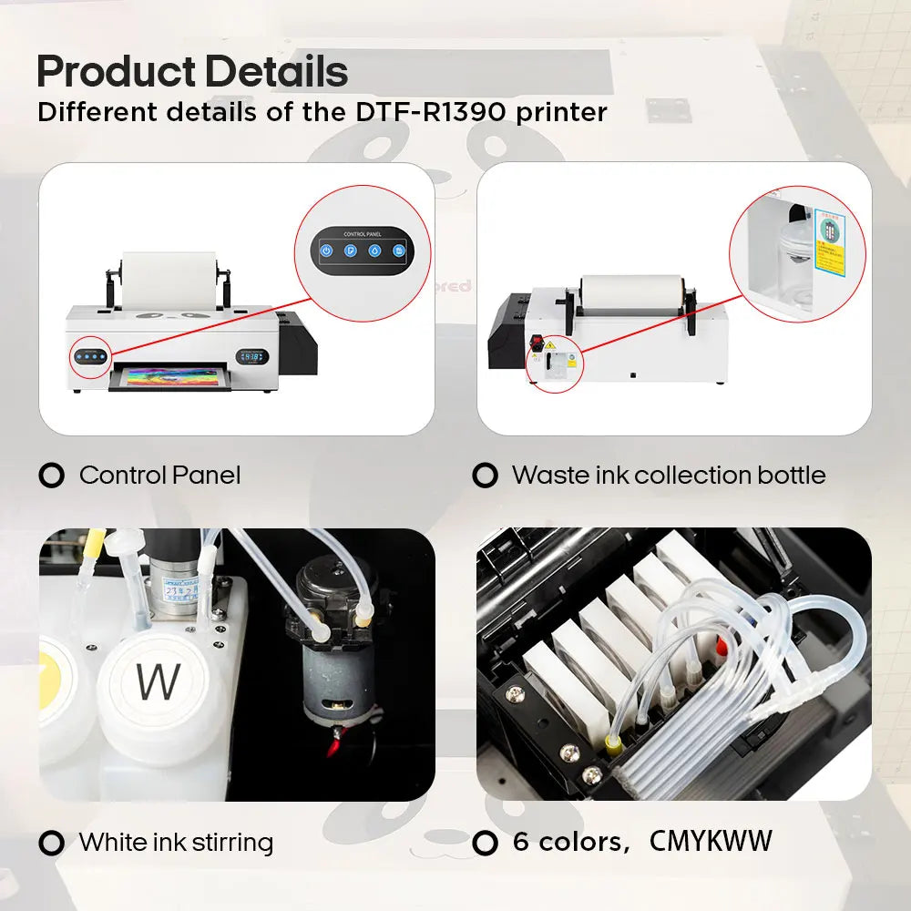 New! A3+ R1390 Dtf Printer Direct To Film Printing Machine With curing oven For T-Shirts And Textile Impresora Dtf