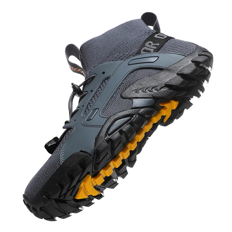 High-Top Barefoot Upstream Water Shoes Trekking Mountain Boots Anti-Skid Hiking Sneakers Outdoor Wear-Resistant Water Shoes