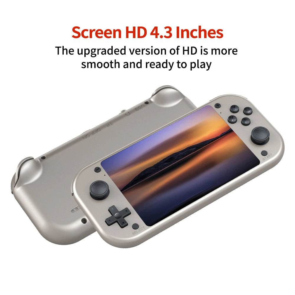 BOYHOM M17 Retro Handheld Video Game Console Open Source Linux System 4.3 Inch IPS Screen Portable Pocket Video Player 64GB - MarvelouStoree