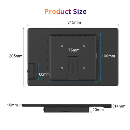 13.3 inch Touch Screen Monitor FHD 1920X1080 Suitable for Phone Laptop Inside Speaker Compatible with HDMI VGA USB Type-C