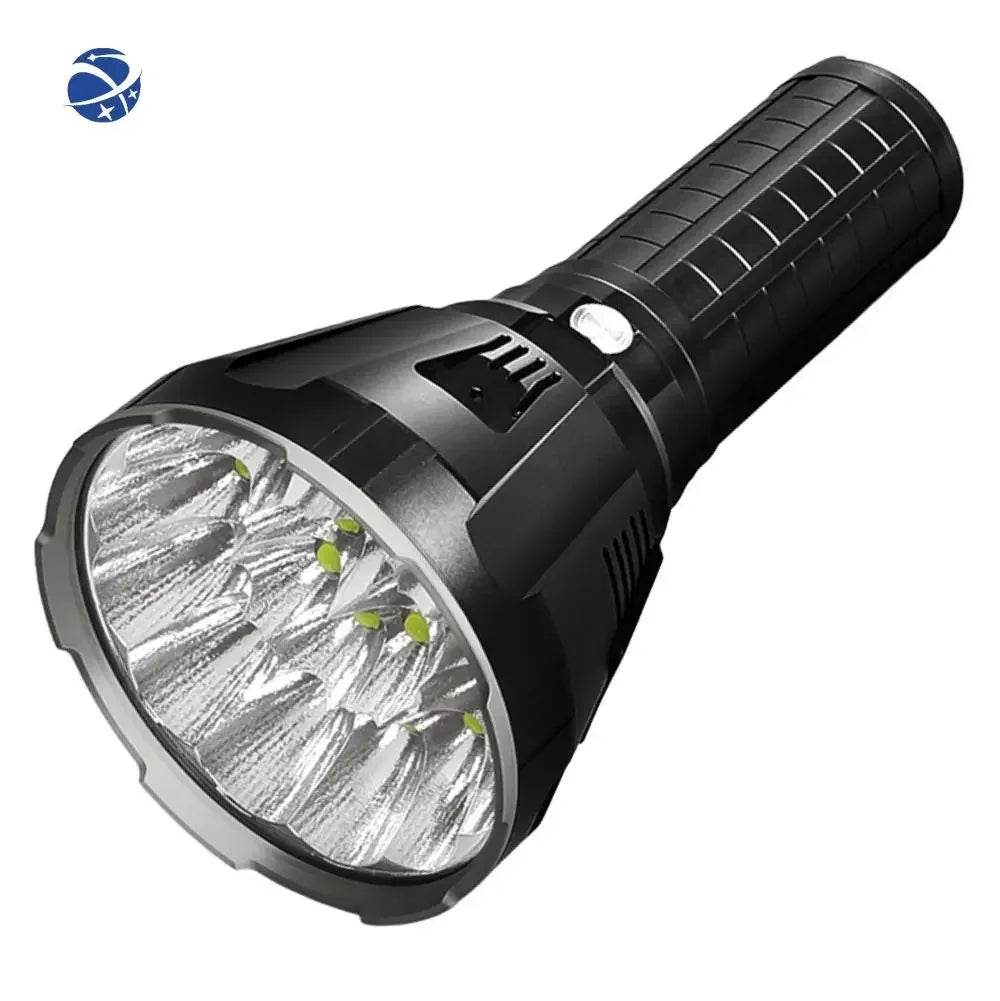 Wholesale Custom IP54 100000 ms18 Lumens Fishing Waterproof With Battery Intelligent Charging Strongest Led USB Flashlight - MarvelouStoree