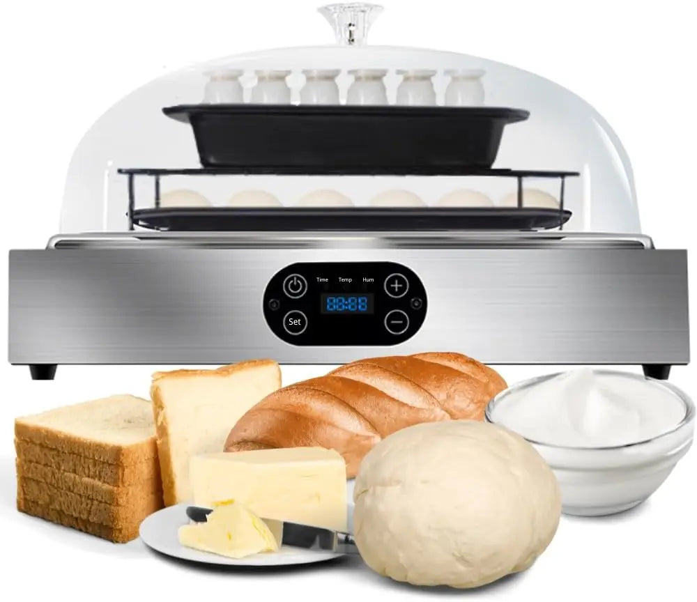 Electric Bread Dough Proofer Machine with Humidity and Temperature control Sourdough Bread Proofer Box Yogurt Maker Proofing