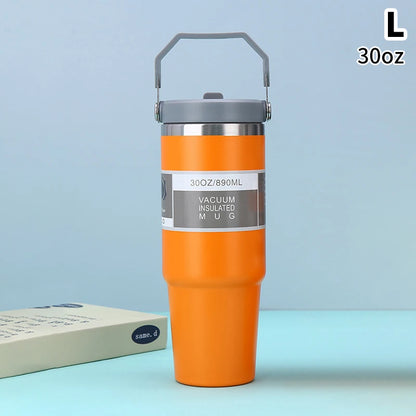 20/30oz Vacuum Insulated Tumbler Stainless Steel Coffee Cold Cup With Straw Insulated Water Bottle Thermal Water Tumbler Cup