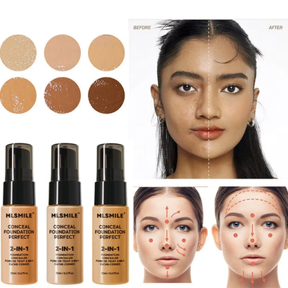 Waterproof Face Foundation Cream Oil-Control Matte BBCream Lasting Liquid Concealer Full Coverage Matte Base Face Makeup Women