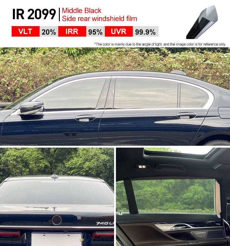 50cmX152cm IRR100% HD Nano Ceramic Car Film High Heat Resistant Tint Solar Protection Car Window Sticker Films - MarvelouStoree