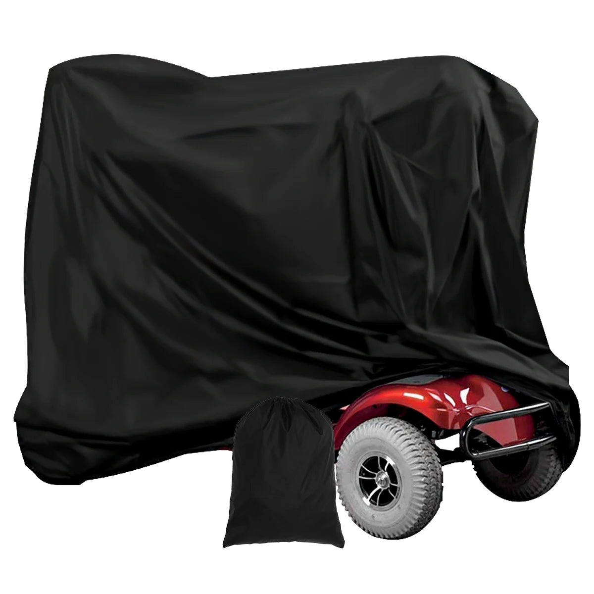 Mobility Scooter Cover Waterproof Wheelchair Storage Cover Rain Protection Heavy Duty 190D Oxford Fabric Electric Chair Cover