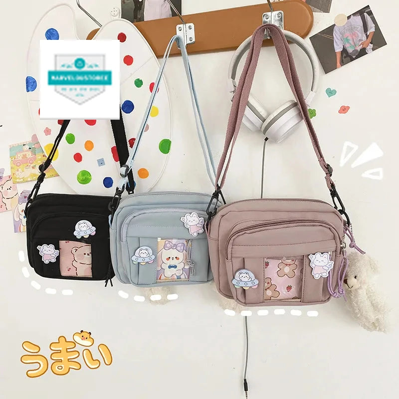 New Kawaii Bag Girls 2024 New JK Transparent Bag Small Crossbody Bag For Women Purses and Handbags Shoulder Bag Itabag Bolso