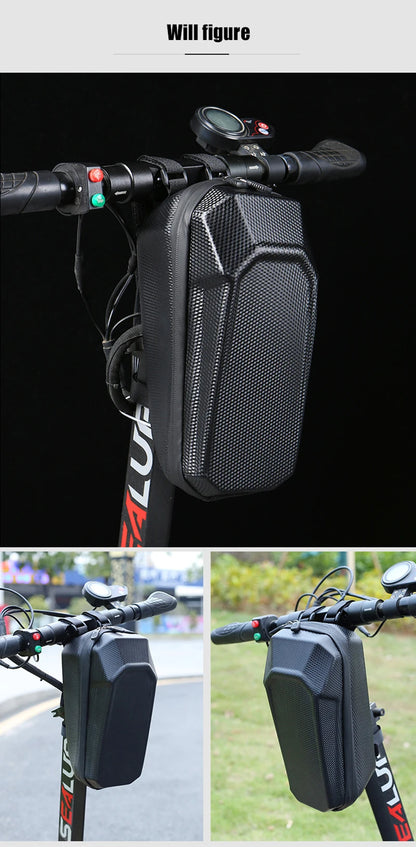 Electric Scooter Front Bag Waterproof EVA Hard Shell Bags Reflective Handlebar Hanging Bag Storage Accessories For Xiaomi M365