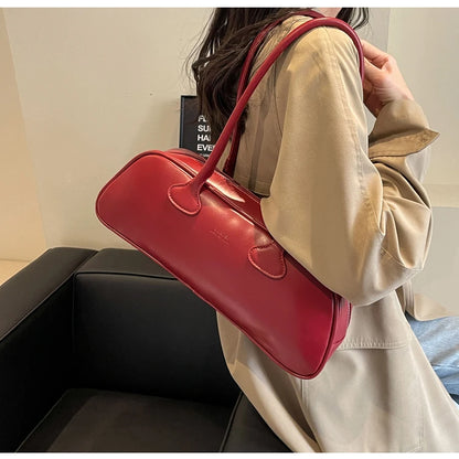 Advanced Sense Retro Pu Zipper Ladies Shoulder Bags Trend 2024 Light Luxury Hot Sale Bags for Women New Bolsas Femininas