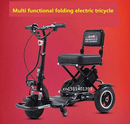 48V12A40-50KM Folding Electric Tricycle for Products Adult Motorcycle for Seniors Mobility Scooters disabled Three Wheeler Trike