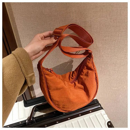 Casual Nylon Hobos Crossbody Bag for Women Designer Shoulder Bags Large Capacity Tote Lady Travel Shopper Bag Female Purses 2024