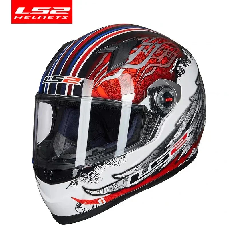 LS2 Clown full face motorcycle helmet ls2 FF358 motocross racing man woman casco moto casque ECE Approved