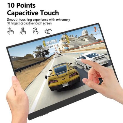 14.1 Inch Touch Screen Portable Monitor 100%sRGB 400cd/m2 Gaming Computer Expand Display For XBox PS4/ 5 Switch Loptop