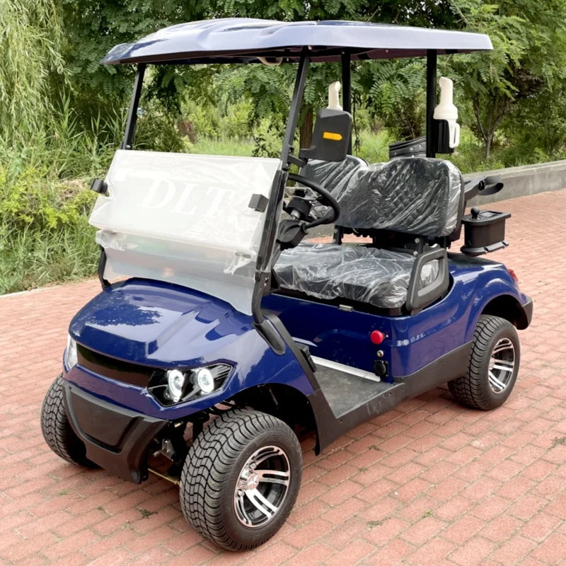 Street Legal 4000W 48V Electric Golf Cart Convertible Sightseeing Golf Cart 2 Seater Lithium Battery Sports Buggy Golf Cart