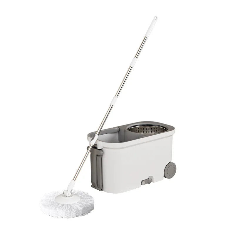 Household spin mop and bucket with wheels, mops floor cleaning