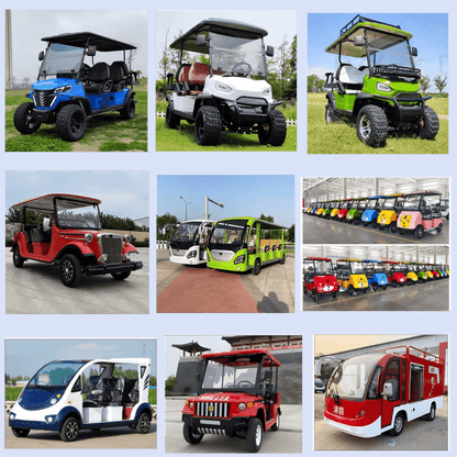 Factory CE new export electric cart Golf Course Club 2/4/6/8 seater off-road sightseeing car Solar power electric golf cart - MarvelouStoree