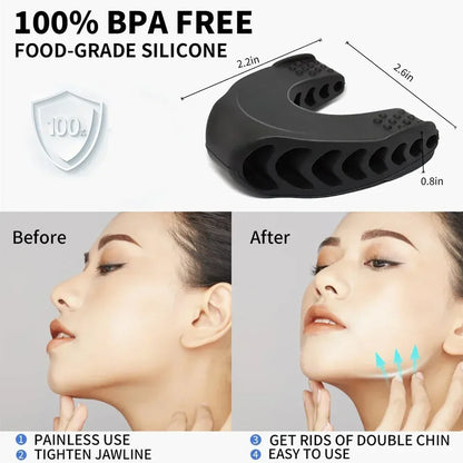 Upgraded Jaw Exerciser and Neck Toning Jawline Exerciser Face Muscle Trainin Double Chin Reducer Face Slimming Tools Face Lift