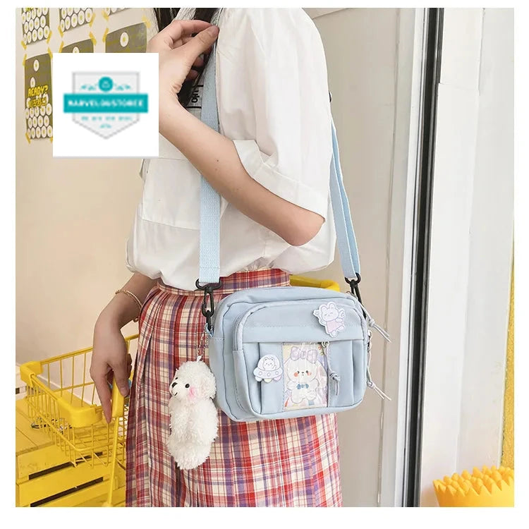 New Kawaii Bag Girls 2024 New JK Transparent Bag Small Crossbody Bag For Women Purses and Handbags Shoulder Bag Itabag Bolso