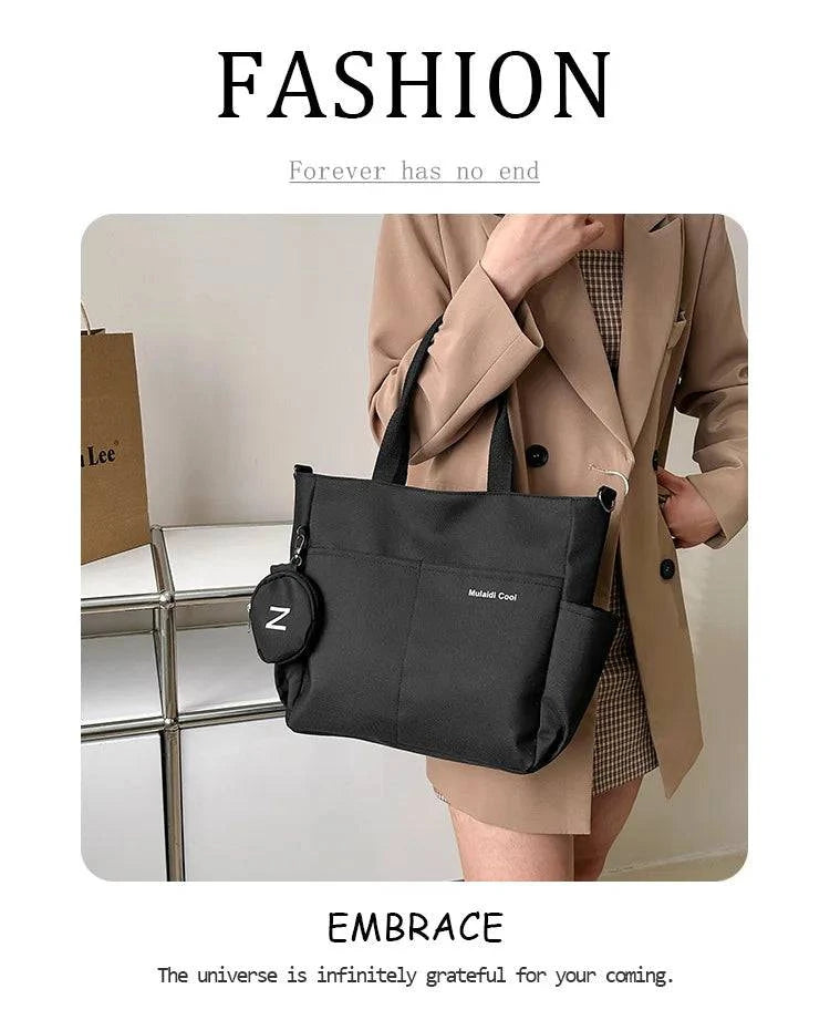 Women Shoulder Crossbody Bag Japanese Canvas Tote Messenger Bag for Student 2024 Ladies Hand Bags Female Handbag Bolsa Feminina