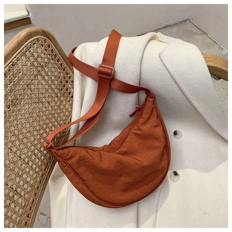 Casual Nylon Hobos Crossbody Bag for Women Designer Shoulder Bags Large Capacity Tote Lady Travel Shopper Bag Female Purses 2024