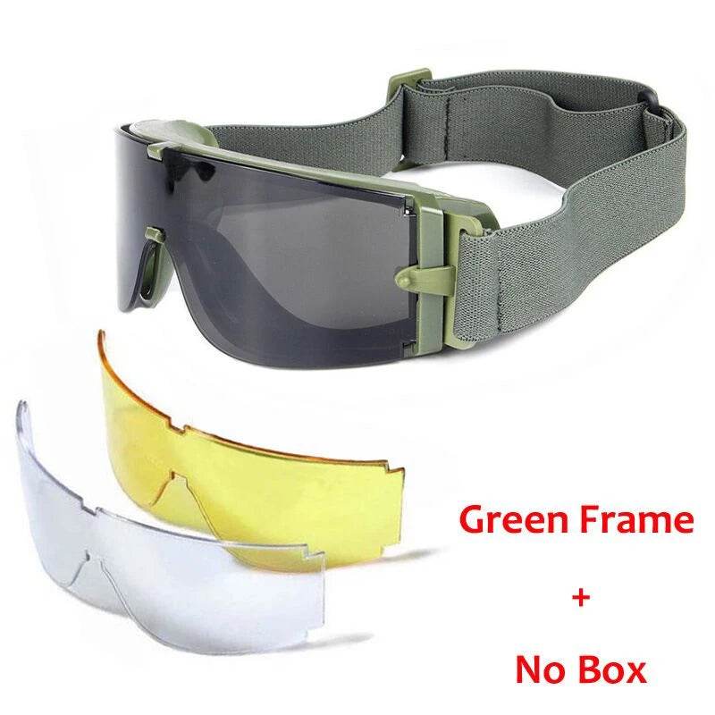 Special Forces Tactical Glasses Bulletproof Shooting Goggles X800 Explosion proof War Games Glasses Windproof and Sandproof