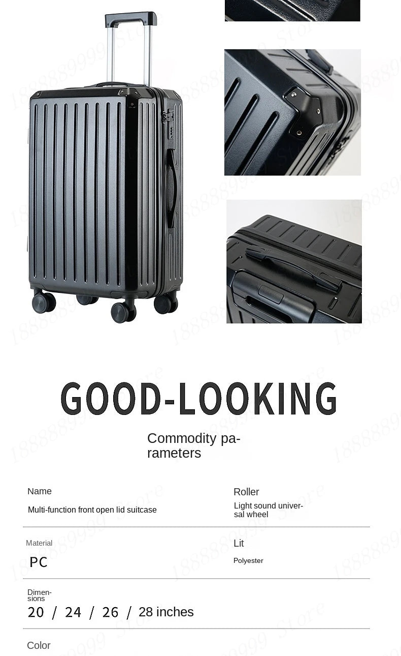 Multifunctional 3 or 4 pieces Set of Suitcases New Combination Lock Luggage Suitcase Spinner Wheels ABS Trolley Case 20/24/28‘’