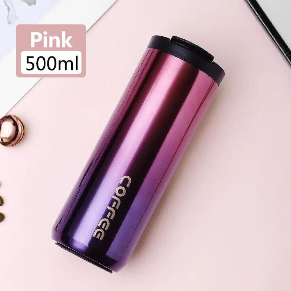 400/500ML Insulated Coffee Mug Cup Travel Stainless Steel Flask Vacuum Leakproof Thermo Bottles Espresso Themo Bottle Coffeeware