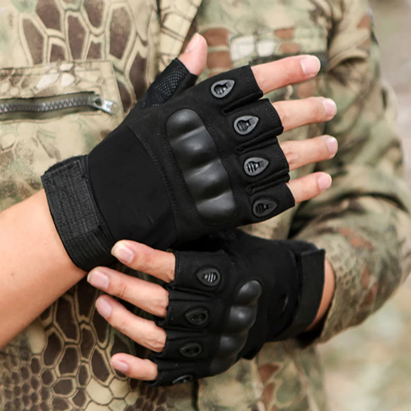 Half Finger Tactical Gloves Outdoor Men's Military Gloves Hiking Motorcycle Cycling Sports Glove Shooting Hunting Gloves