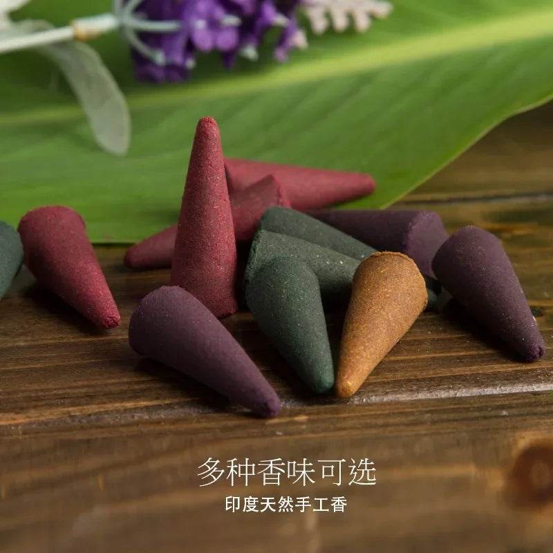 Mahendra Incense Cones Sandalwood Lavender Vanilla Meditation Staberry Jasmine Cones Tower Aromatherapy for Air Purification - MarvelouStoree