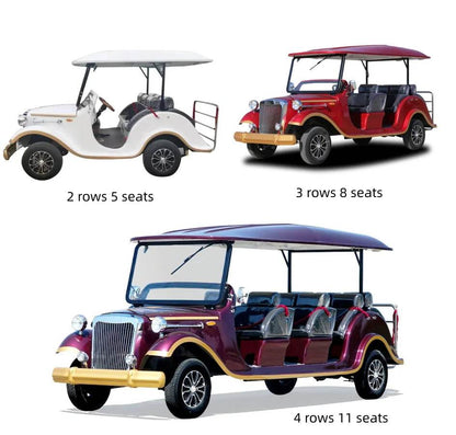 Travel Club Electric Lift Golf Cart Electric Golf Cart 4+2 Seats Electric Club Car With Door 5/8/11/14 Seats Classic Car - MarvelouStoree