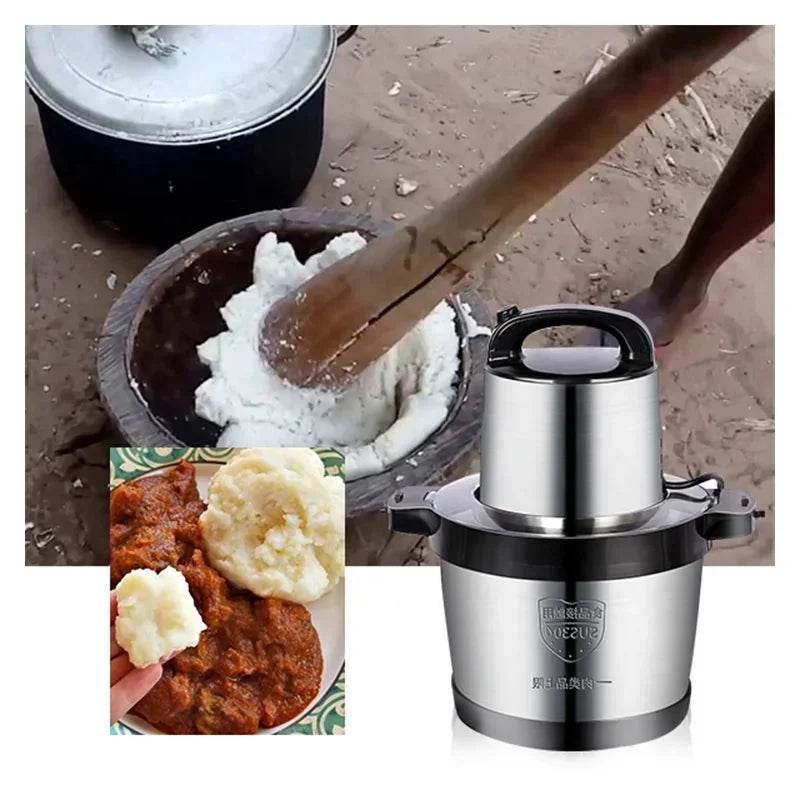 6L FuFu Pounding Machine Commercial Electrical Meat Grinder