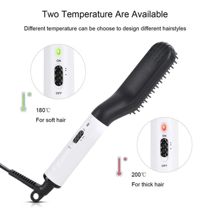 Man Hair Comb Brush Beard Straightener Multifunctional Hair Straightening Comb Hair Curler Fast Heating Styling Tools