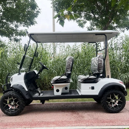 2023 New Tourist Golf Carts Four-Whee 4 Seat 48V 72V Vehicle Street Legal Electric Golf Cart 6 Seater Lithium Battery Golf Car