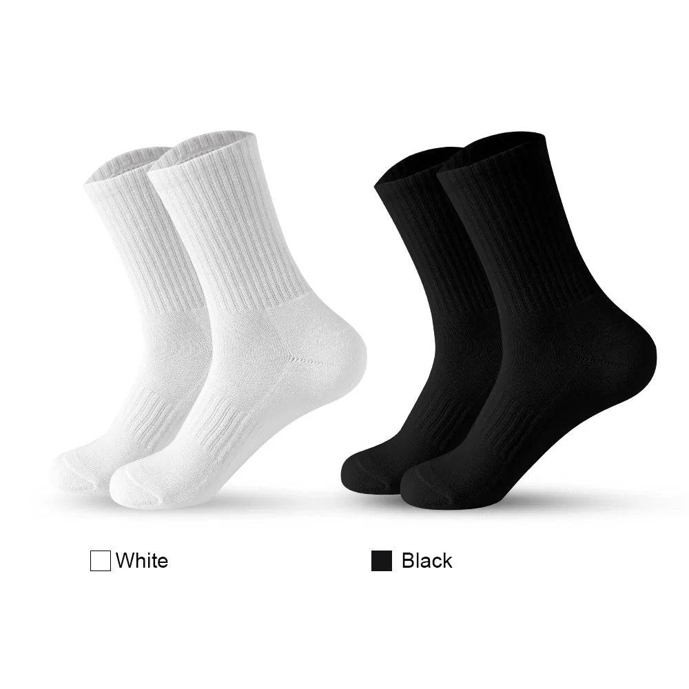 Men Socks Cotton Breathable Long Business Harajuku Socks Solid Gentleman Sox Sokken Outdoor Sports 5 Pairs/Lot Socks - MarvelouStoree