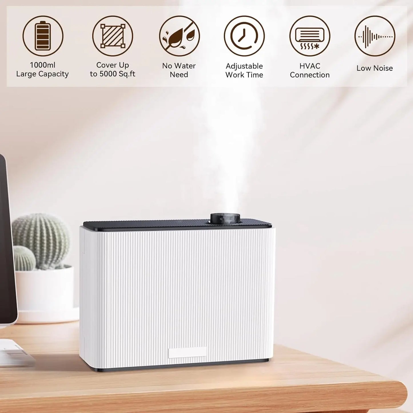 Large Area Commercia 1000ML HVAC Fragrance Diffuser WIFI Bluetooth Smart Scent Air Machine For Hotel Waterless Aroma Diffuser