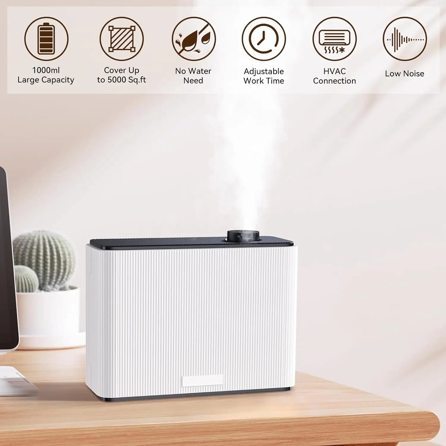 Large Area Commercia 1000ML HVAC Fragrance Diffuser WIFI Bluetooth Smart Scent Air Machine For Hotel Waterless Aroma Diffuser