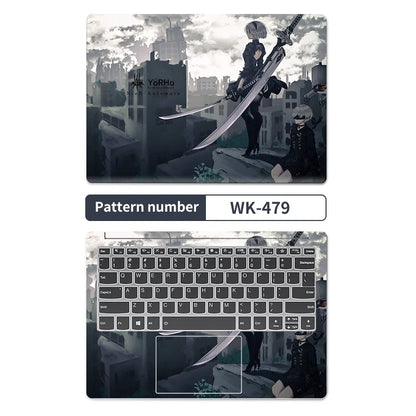 Universal Anime Cover Laptop Sticker PVC Skins Cool Vinyl Waterproof Stickers 13.3"14"15.6"17" Decal for Macbook /Lenovo/Hp/Acer