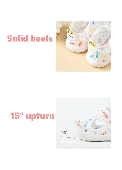 Summer Breathable Air Mesh Kids Sandals 1-4T Baby Unisex Casual Shoes Anti-slip Soft Sole First Walkers Infant Lightweight Shoes