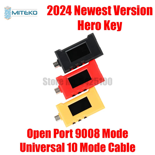 Hero Key EDL Cable & Hydra EDL USB Harmony Connections of Models Support for Phone Open Port 9008 Mode Universal 10 Mode Cable