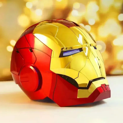 Electric Iron Man Marvel 1:1 Mk50 Mk5 Helmet Voice Control Eyes With Light Model Toys For Adult Technology Wearable Xmas Gift