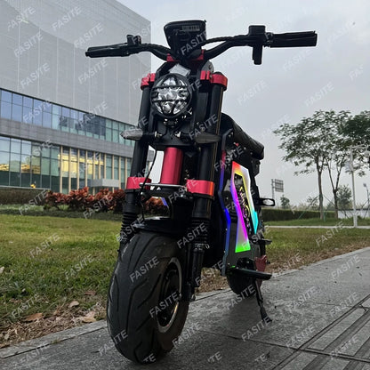 72V Electric Hyper Scooter Motorcycle 10000 Watt Bike Fast Fat Wheele 5000W 52V 50MPH 120 KMH Off Road Mopeds Escooter for Adult