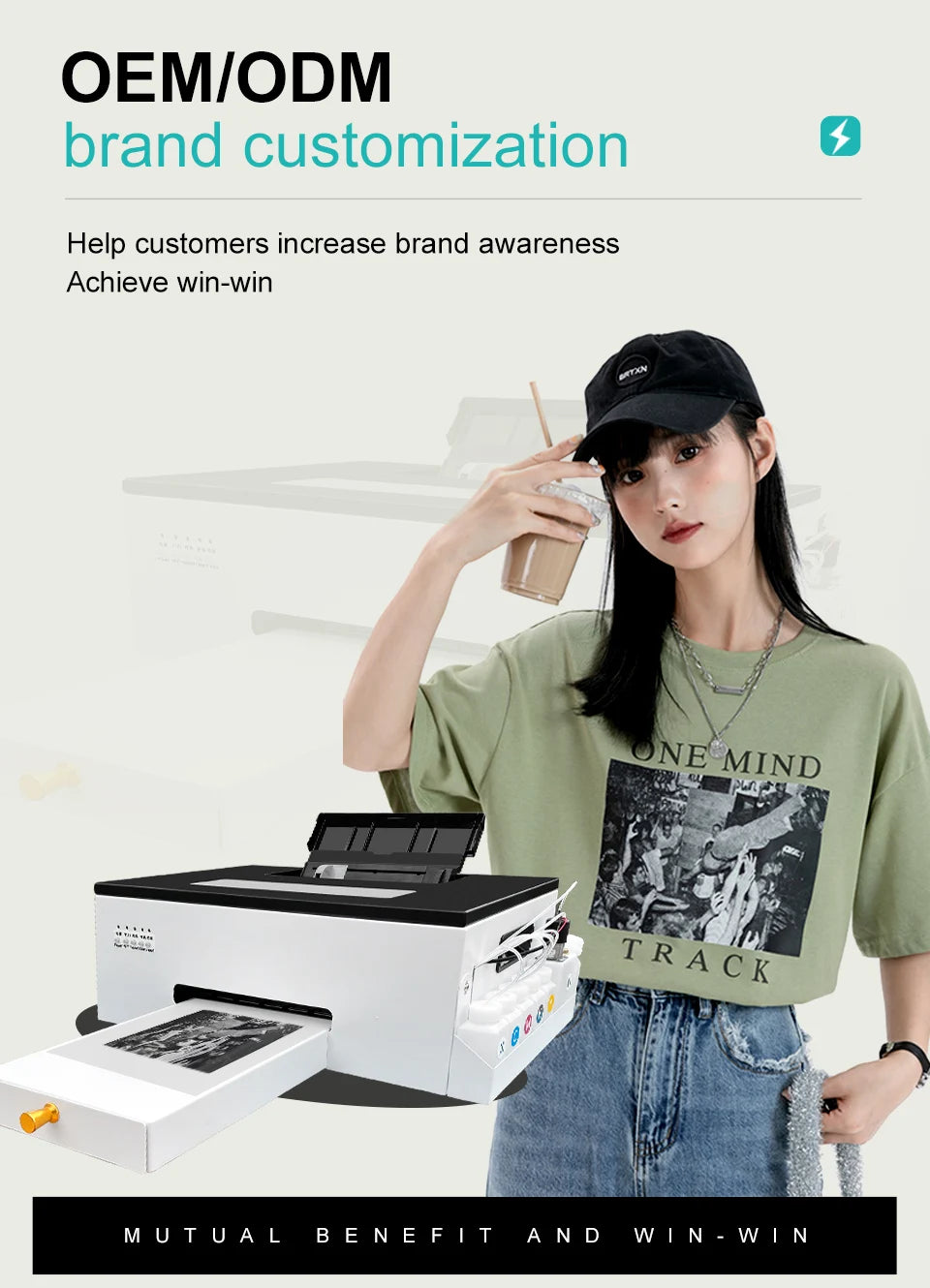 A4 impresora dtf  For Epson L805 DTF Printer DTF Transfer Machine t shirt printing machine DTF Ink DTF Film For t shirt Print