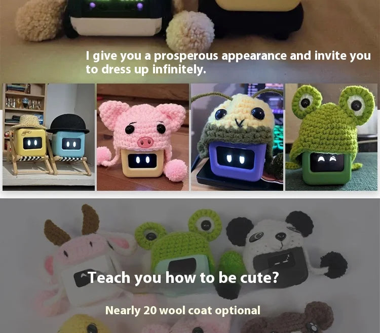 PAOBOT Companion Robot Intelligent Emotional Interaction Desktop Toy Electronic Pet Mini Robot Kids Gifts Custom