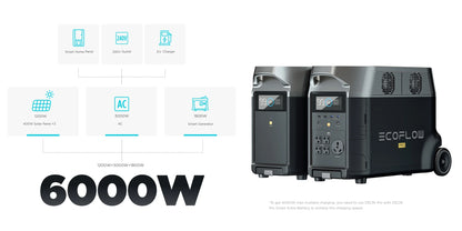 ECO FLOW DELTA Pro Smart Extra Battery, 3600Wh Capacity, Expand DELTA Pro up to 10.8KWh, Fast Charging