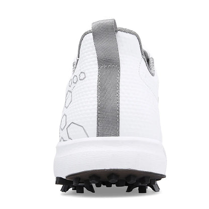 Men Professional Golf Shoes Spikes Golf Sneakers Black White Mens Golf Trainers Big Size Golf Shoes for Men