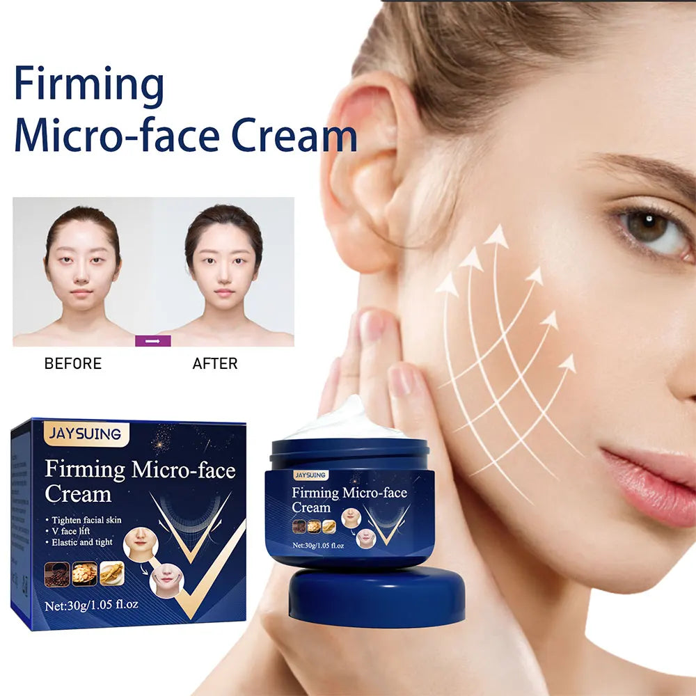 30g V-Shape Slimming Cream Removal Double Chin Firming Face-lift Slimming Masseter Muscle Face Fat Burning Anti-aging Products