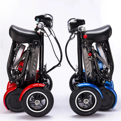 handicapped Foldable Electric Scooter Adult Dual motor 4 Wheels Folding Electric Wheelchair Scooter For Elderly People